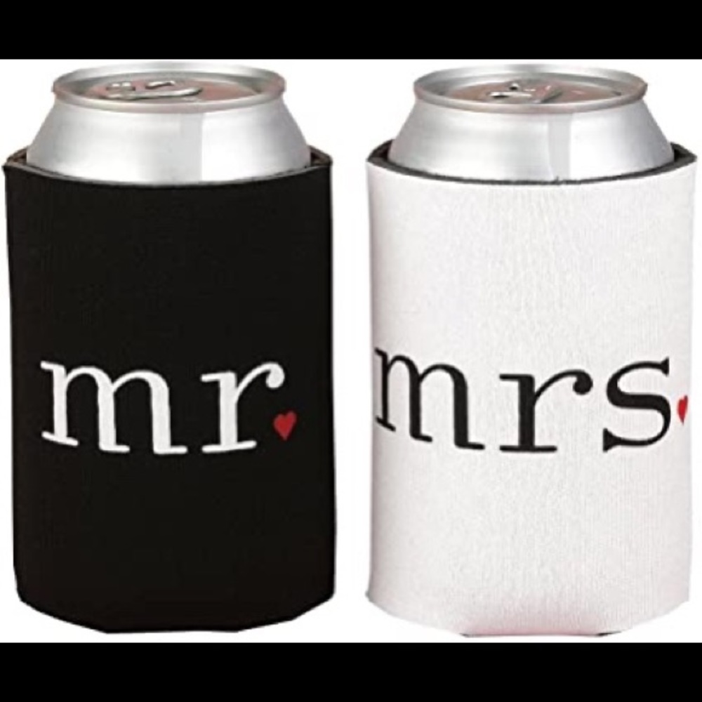 BNWT Mr. and Mrs. Can Cooler Sleeve